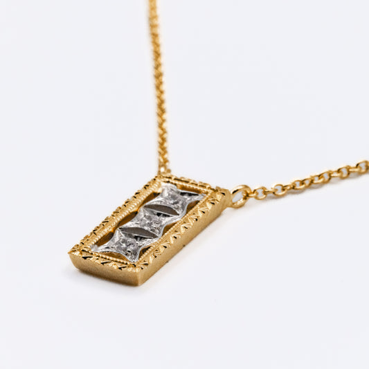 TELA Rectangle - K18YG × K18WG