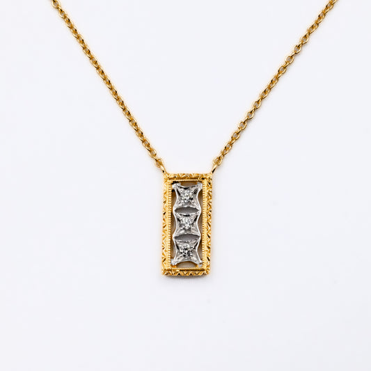 TELA Rectangle - K18YG × K18WG