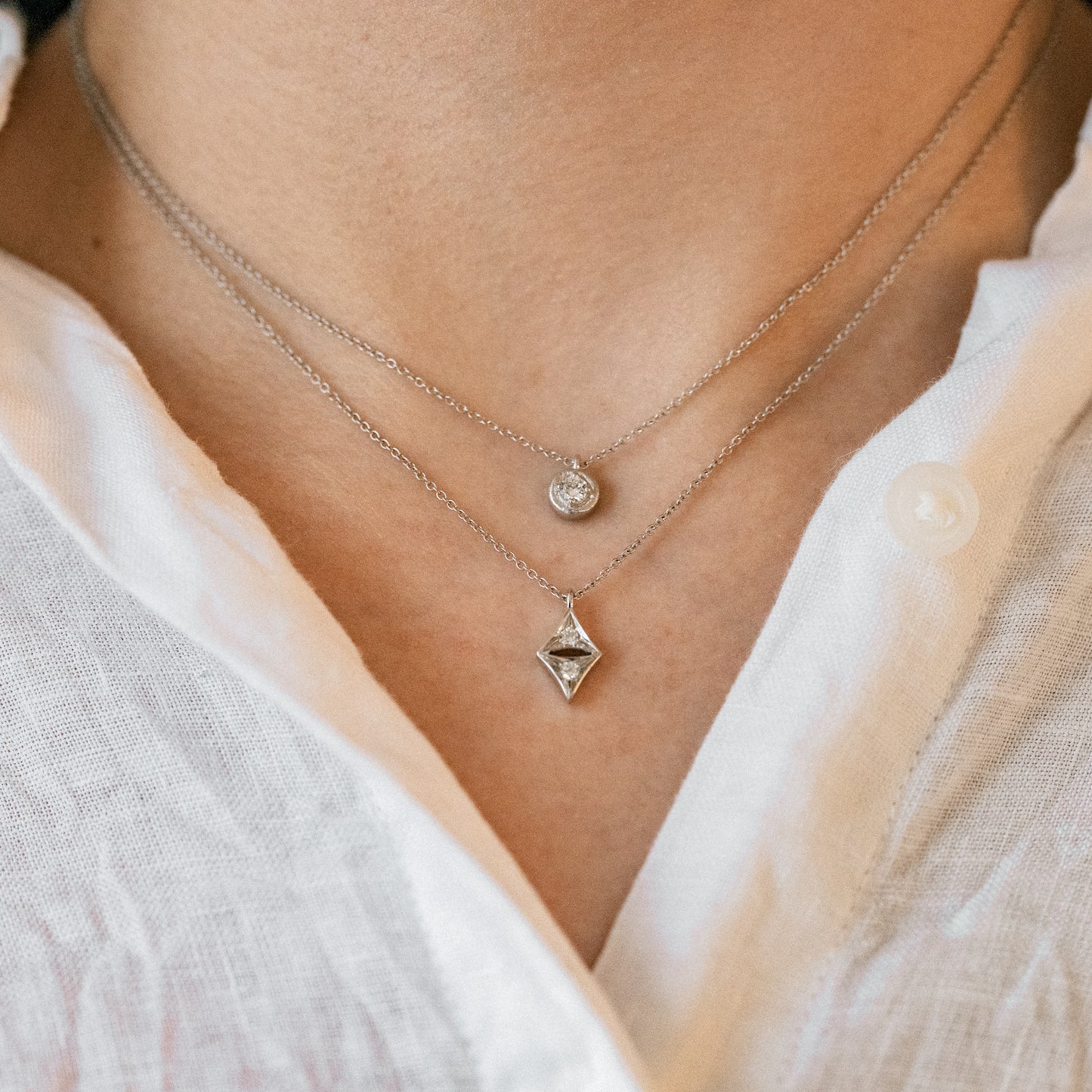 VELO Necklace - K18YG/WG